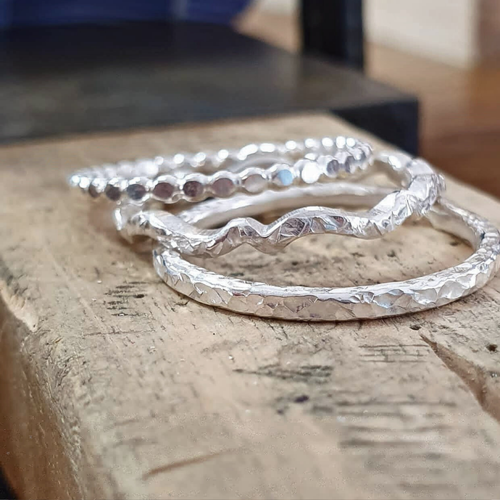 Silver Stacking Rings Saturday 14th June 10-1pm with Kirsten Hendrich