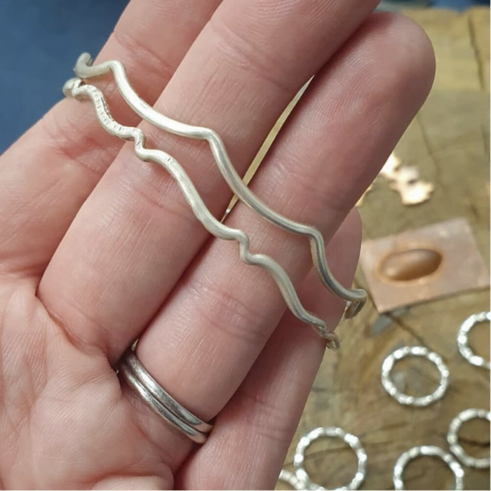 Silver Bangle and Charm Making Workshop Sunday 15th June 10-5pm with Amy Hubbard